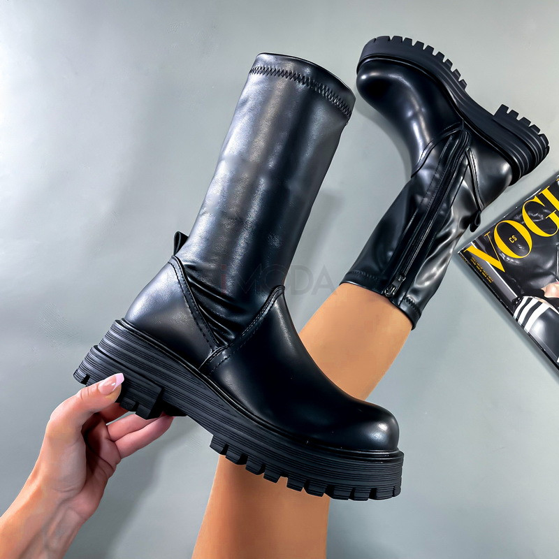 Čierne nízke čižmy-277090-33