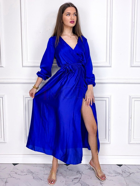 Modré dlhé saténové šaty-259913-37