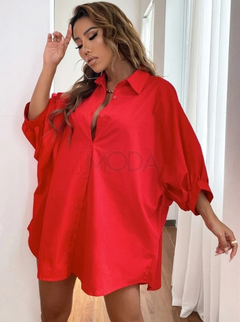 Červené košeľové šaty-275609-36