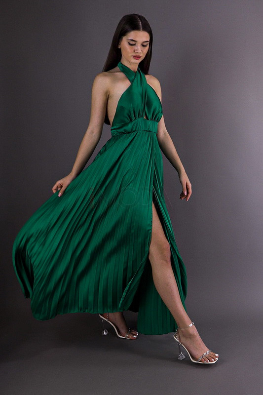 Zelené dlhé saténové šaty-267334-32