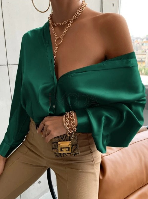 Oversize saténová košeľa-281938-36