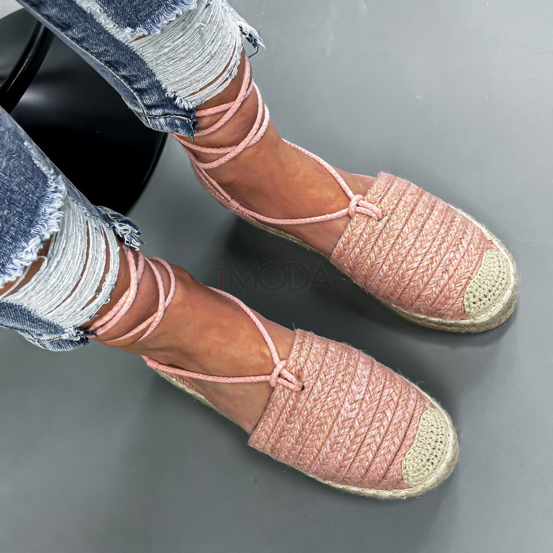 Ružové šnurovacie sandálky-210130-33
