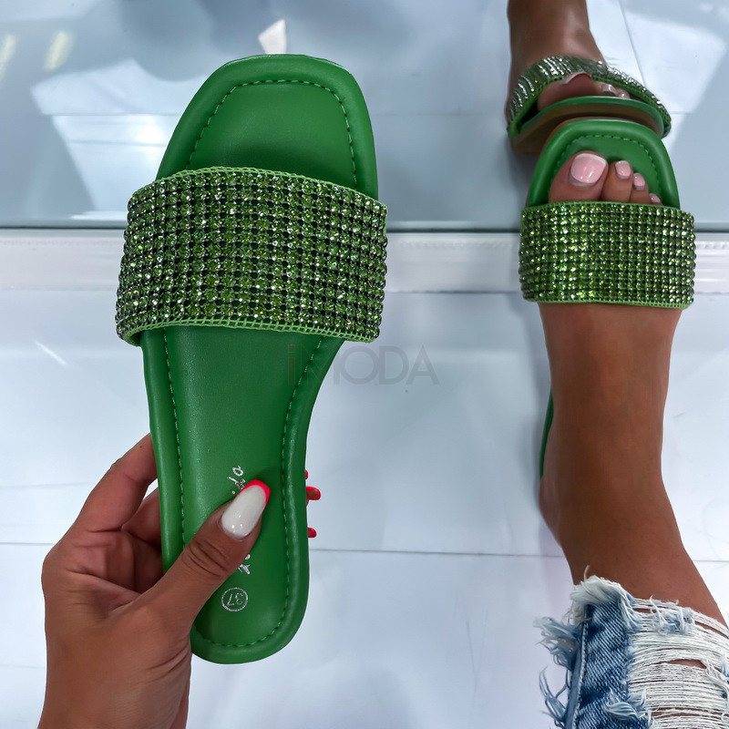Zelené šľapky s kamienkami-286463-32