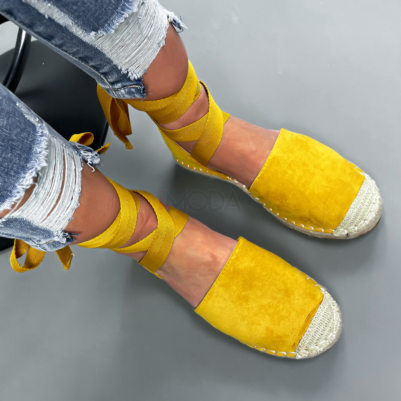 Žlté sandálky na viazanie-207558-39