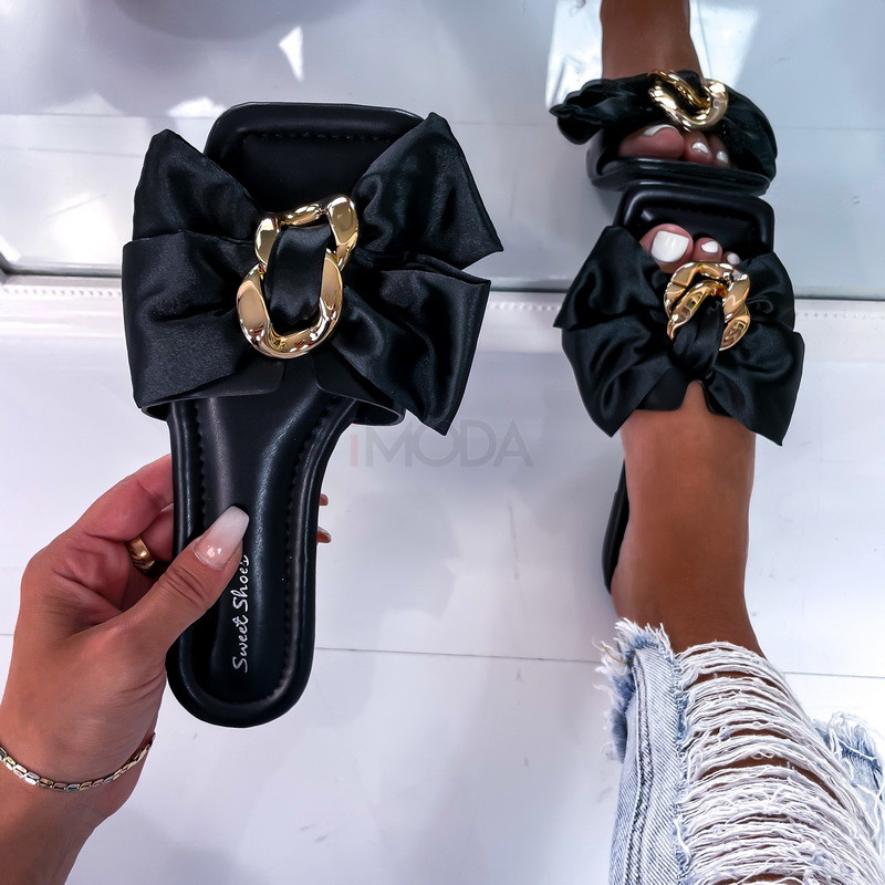 Čierne šľapky s mašľou-267909-32