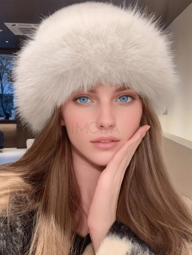 Béžový kožušinový klobúk-313288-32