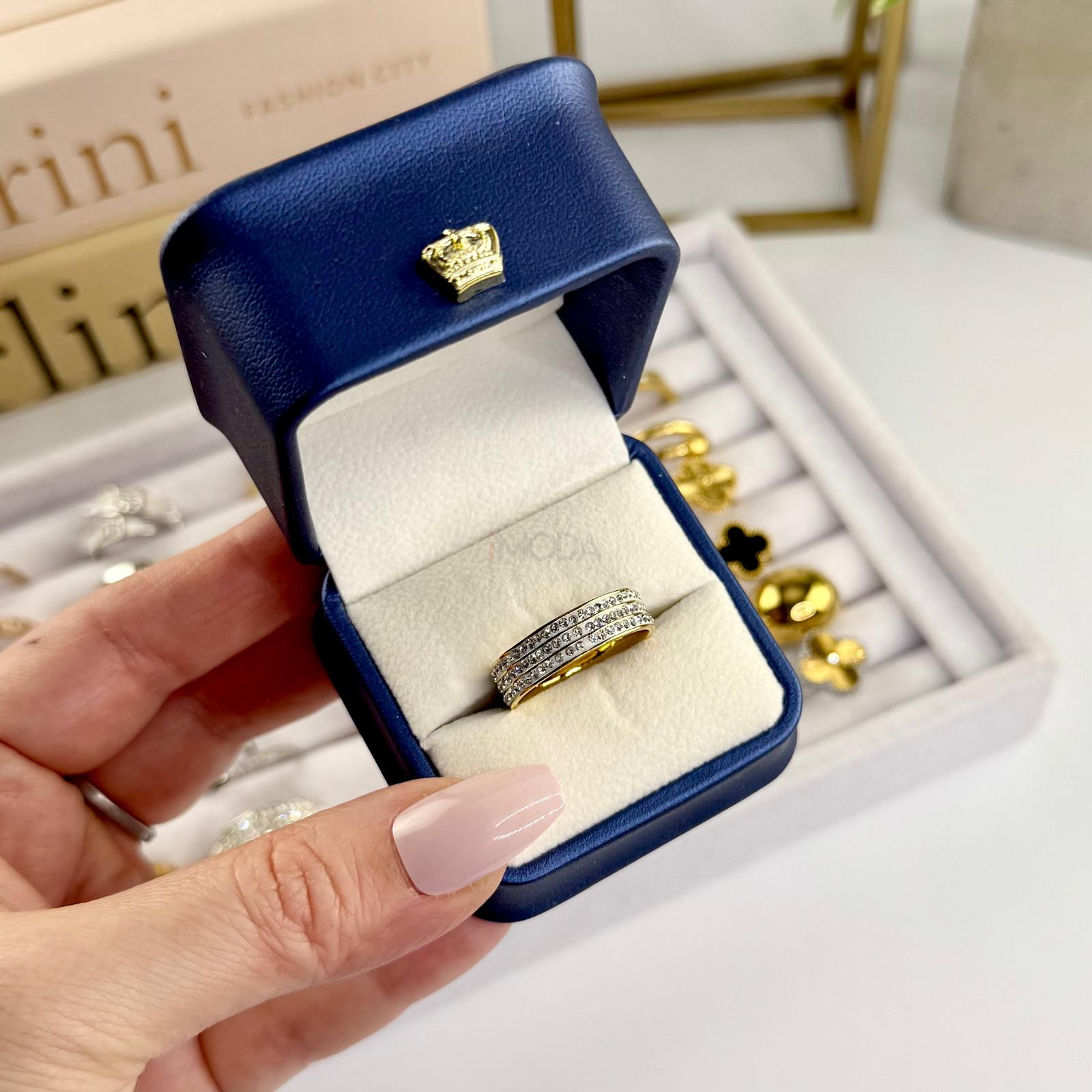 Dámsky oceľový prsteň-266182-33