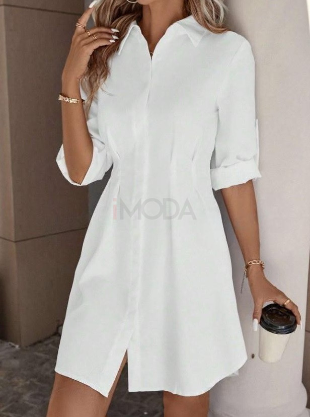 Biele košeľové šaty-302026-32