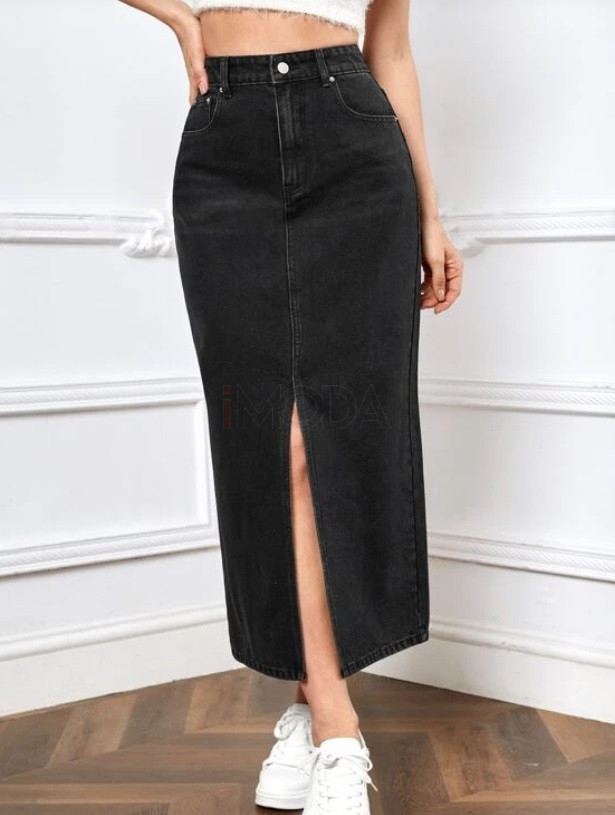 Čierna džinsová sukňa-294381-32
