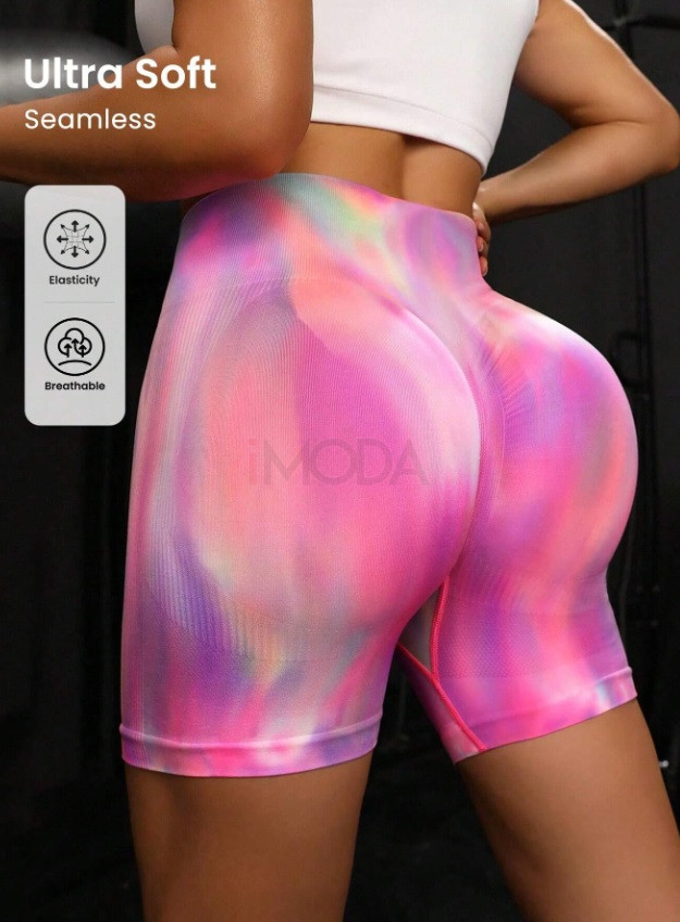 Farebné PUSH-UP kraťasy PINK-307138-32