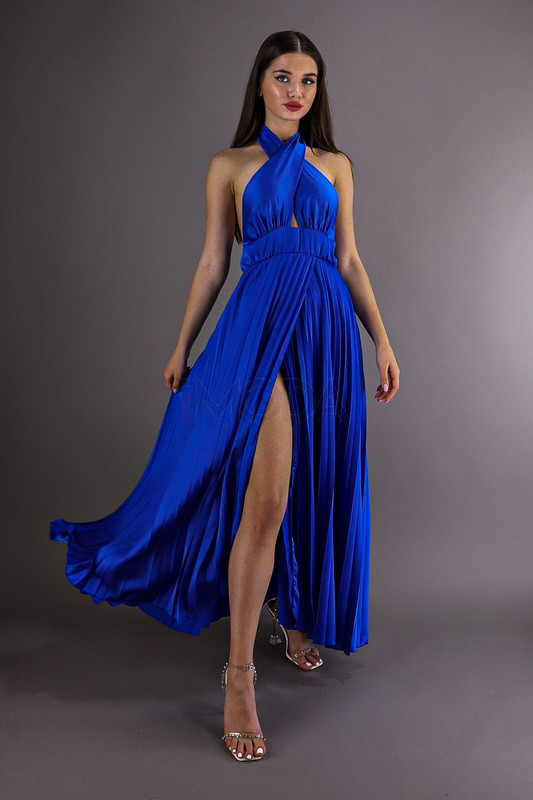 Modré dlhé saténové šaty-267335-35