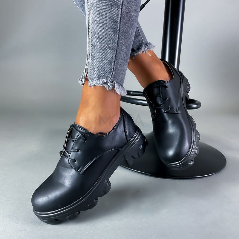 Čierne šnurovacie mokasíny-291564-34