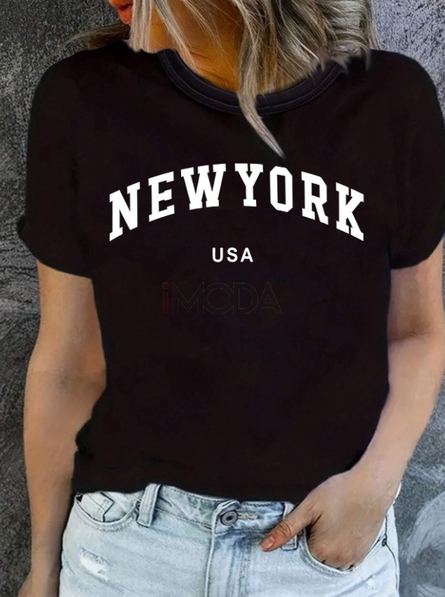 Čierne tričko NEW YORK-307677-32