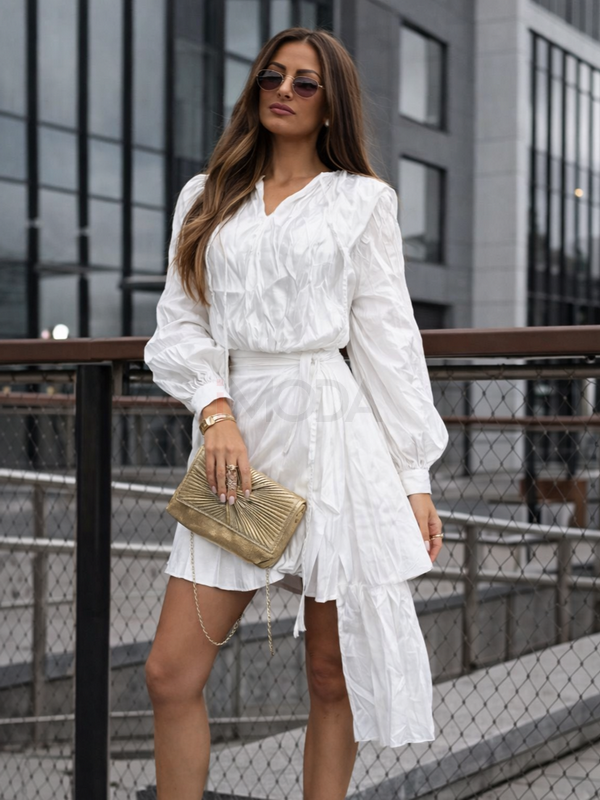 Biele lesklé šaty-317960-33