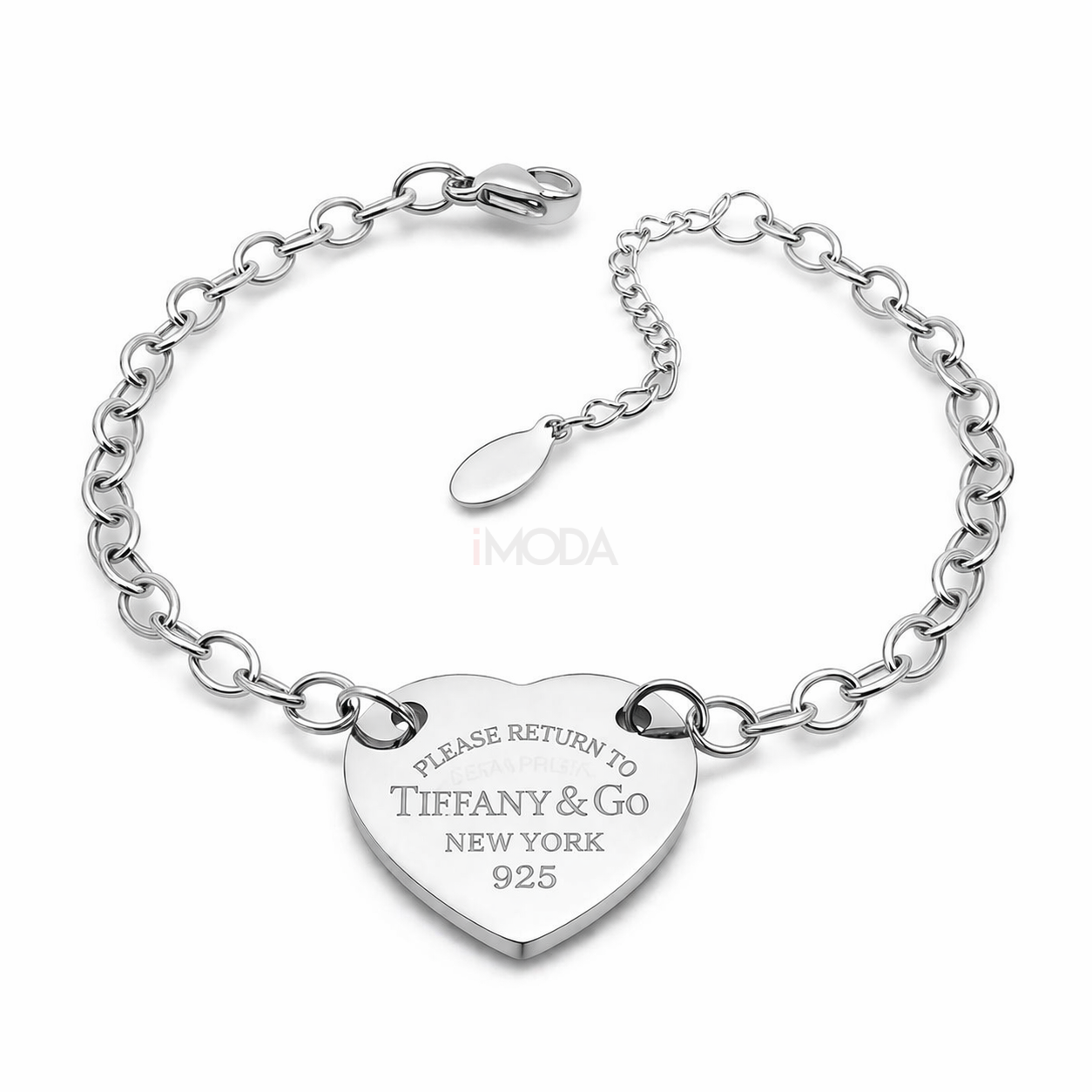 Dámsky oceľový náramok s príveskom TIFF-316271-37