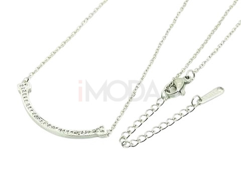 Dámsky oceľový náhrdelník s príveskom-311826-32