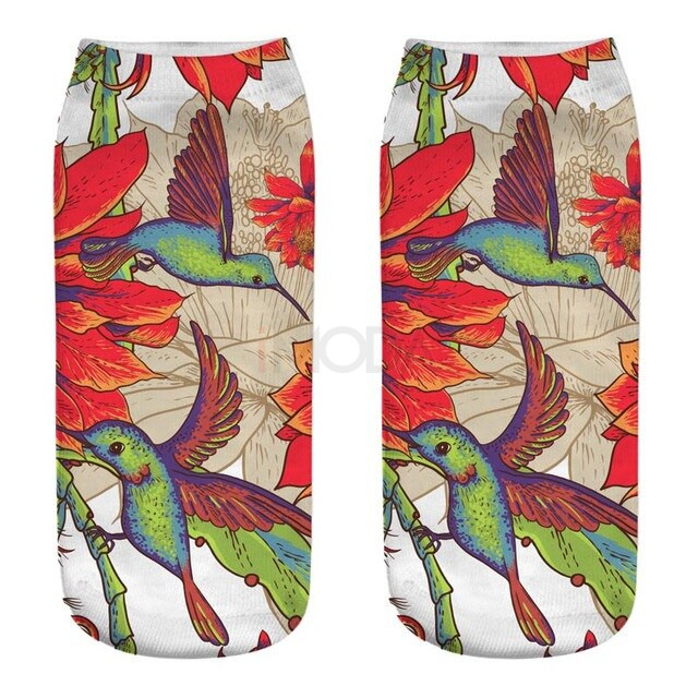 Ponožky s 3D potlačou Kolibrík-221248-31