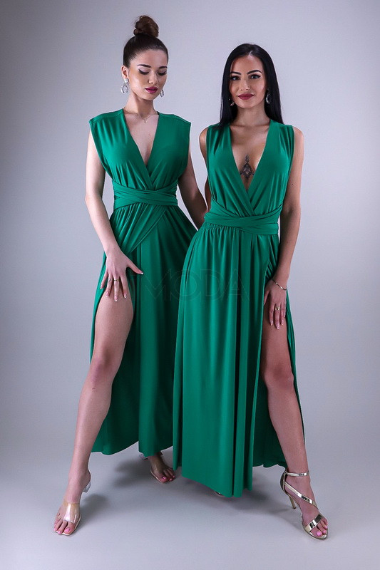 Zelené dlhé šaty-265244-33