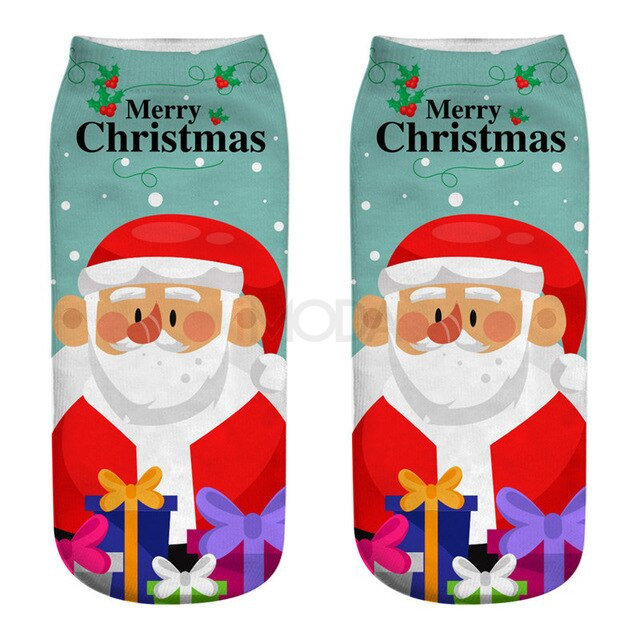 Vianočné ponožky Merry Christmas 3D potlačou-220779-312