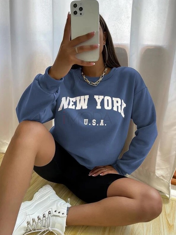 Svetlomodrá mikina NEW YORK-279668-314