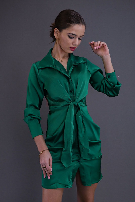 Zelené saténové šaty-259898-39