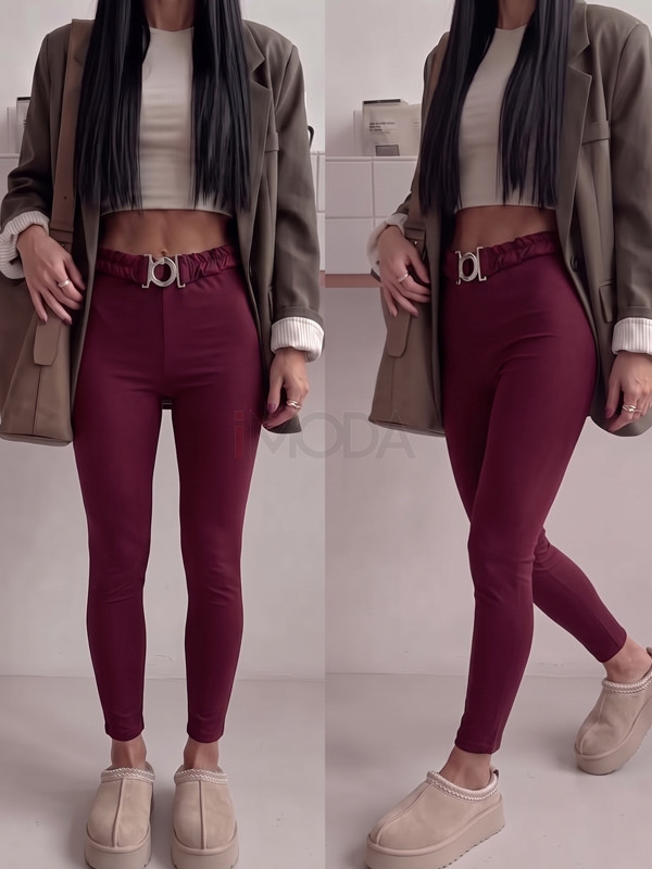 Bordo LEGGINS s opaskom-330583-32