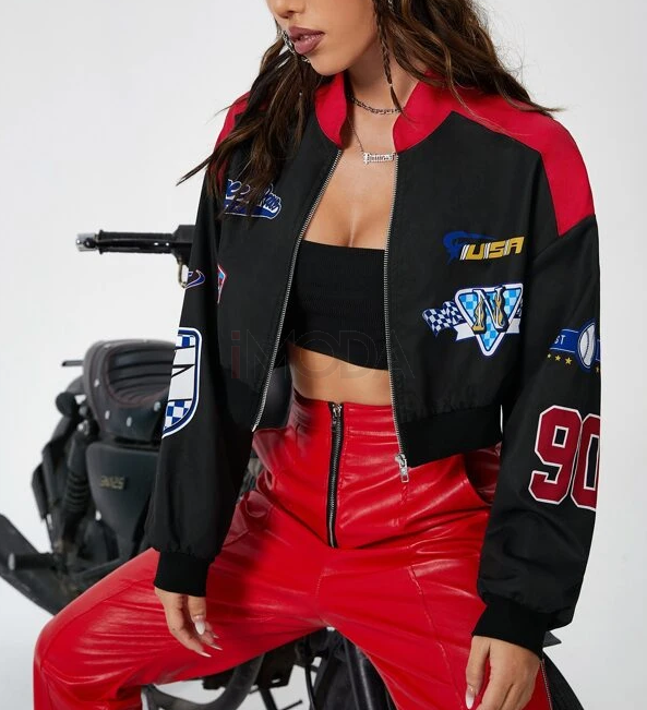 Čierna tenká crop vetrovka-280611-34