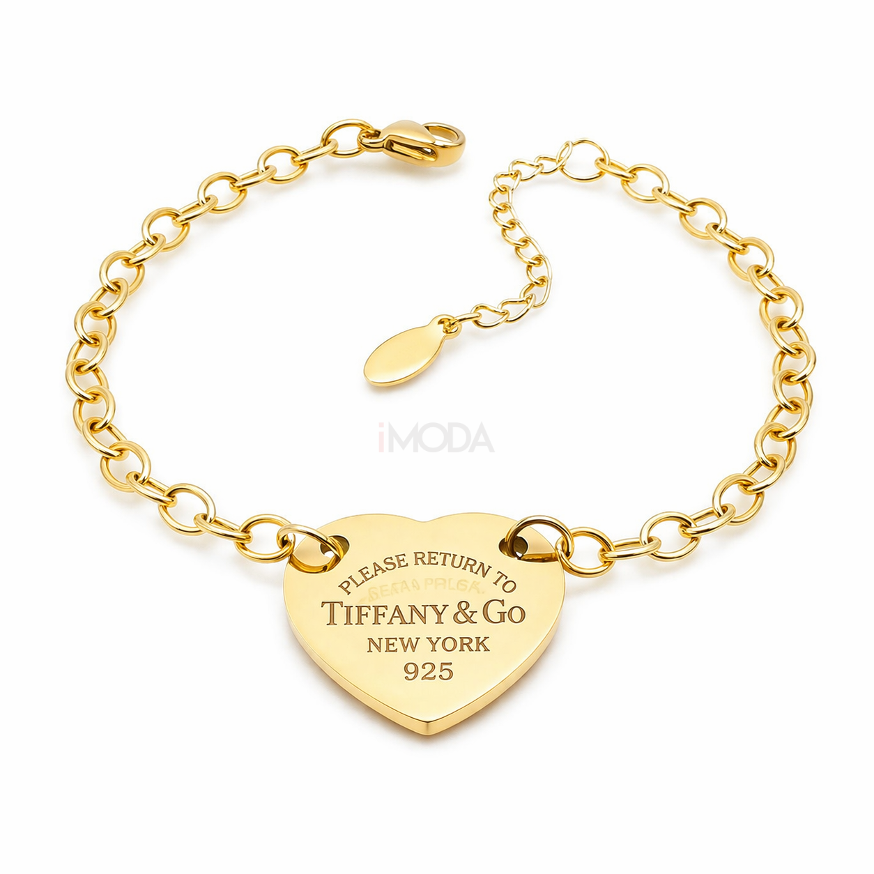 Dámsky oceľový náramok s príveskom TIFF-316270-35