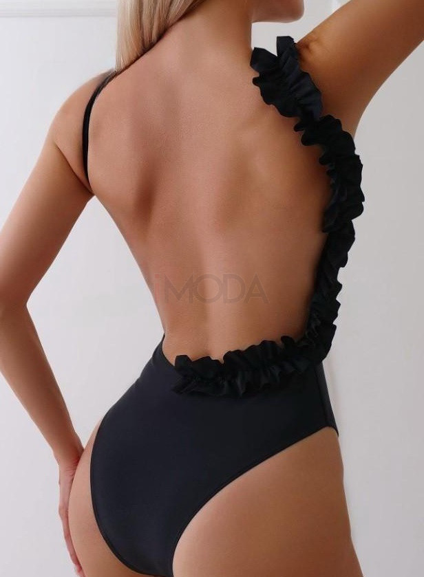 Čierne celé plavky s aplikáciou-302703-33