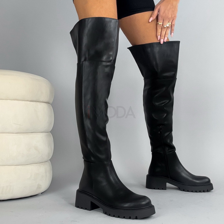 Čierne vysoké čižmy-324218-36