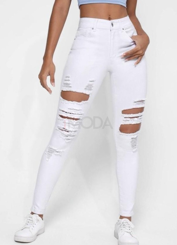 Biele potrhané rifle-302737-32