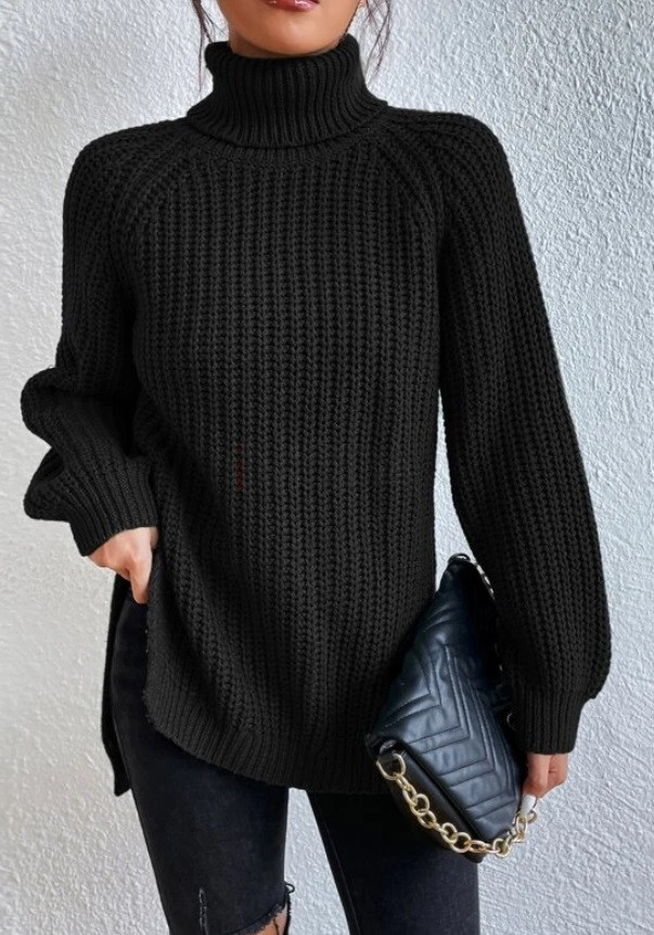 Čierny pletený sveter-295196-31