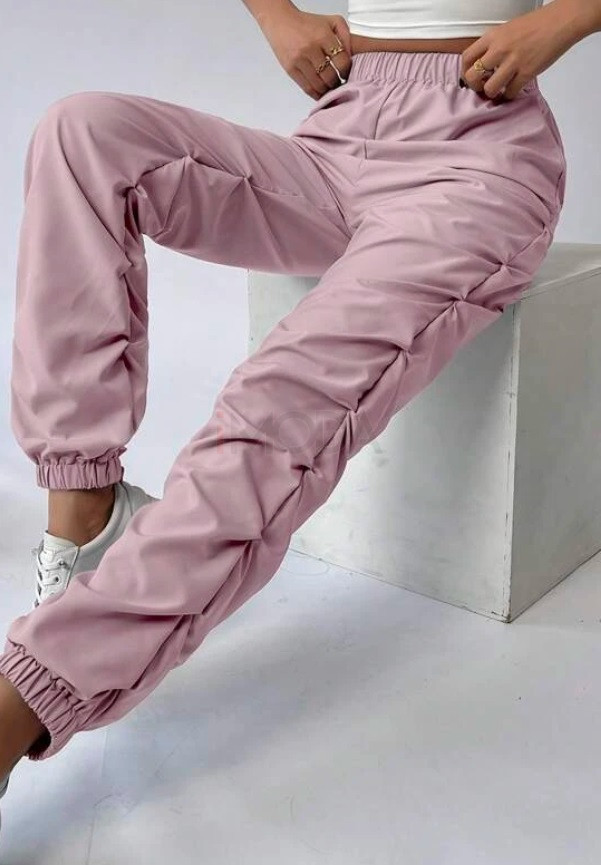 Ružové riasené nohavice-292407-31