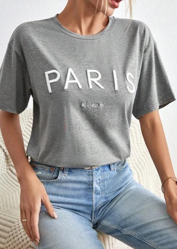 Sivé tričko PARIS-293117-35