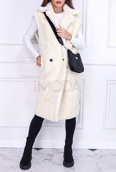 Biela TEDDY vesta-254950-31