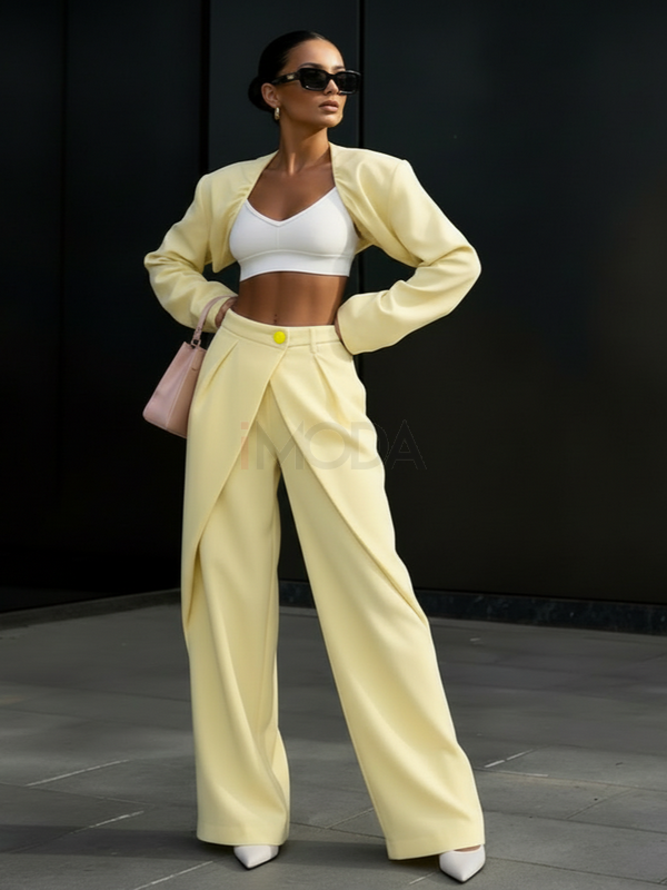 Žlté široké nohavice-325857-34