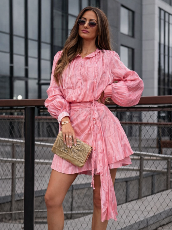 Marhuľové lesklé šaty-317961-33