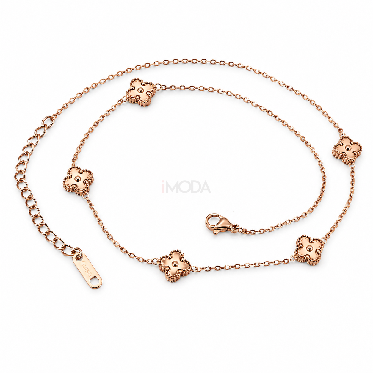 Dámsky oceľový náhrdelník rose-307188-35