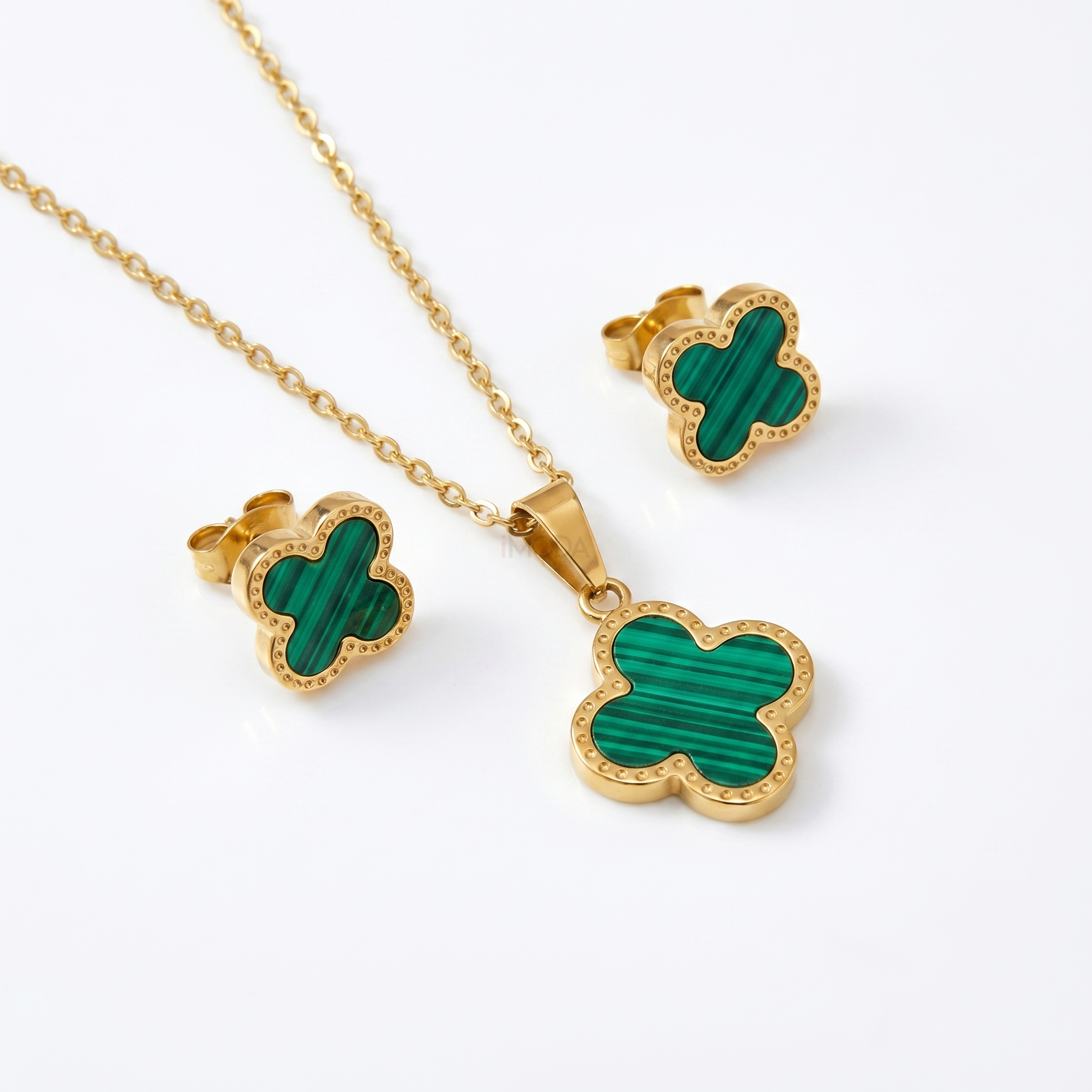 Dámska oceľová súprava pozlátená-327251-35