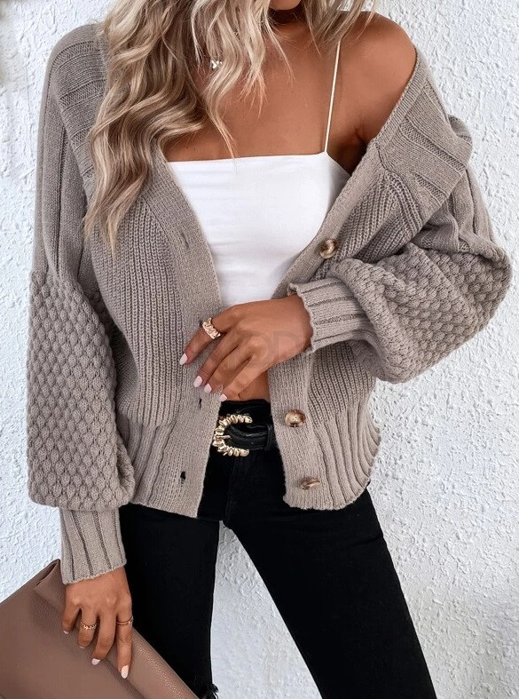 Hnedý pletený sveter-279199-32