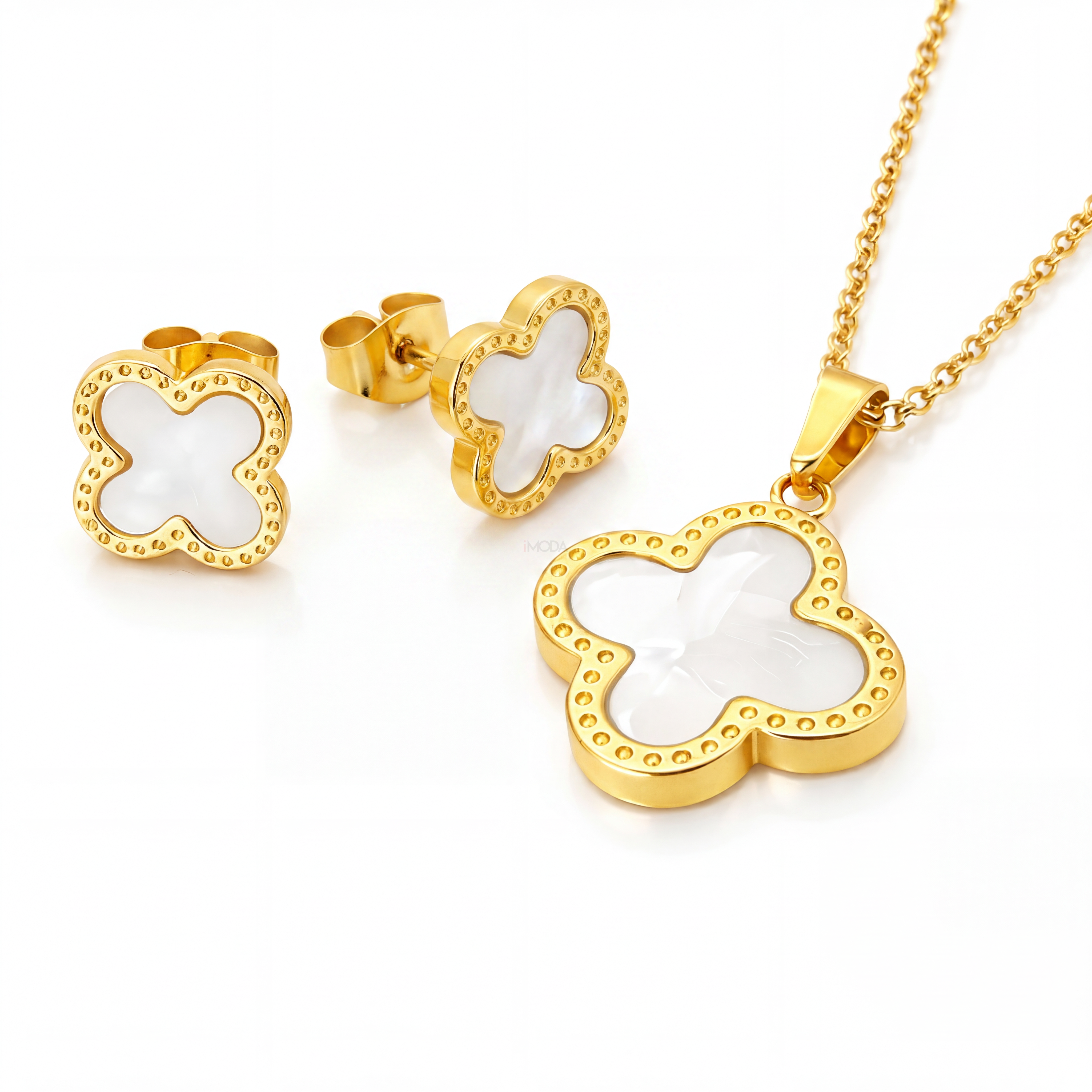 Dámska oceľová súprava pozlátená-327250-34