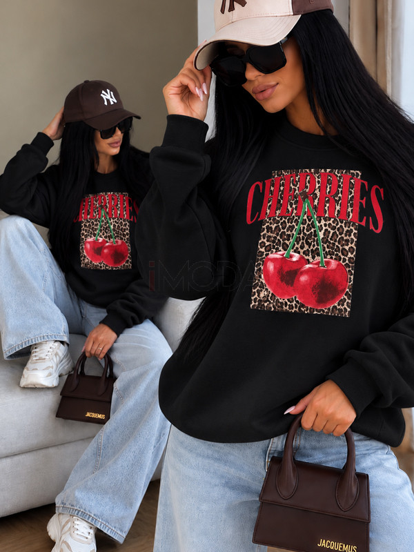 Čierna mikina FASHION-313840-35