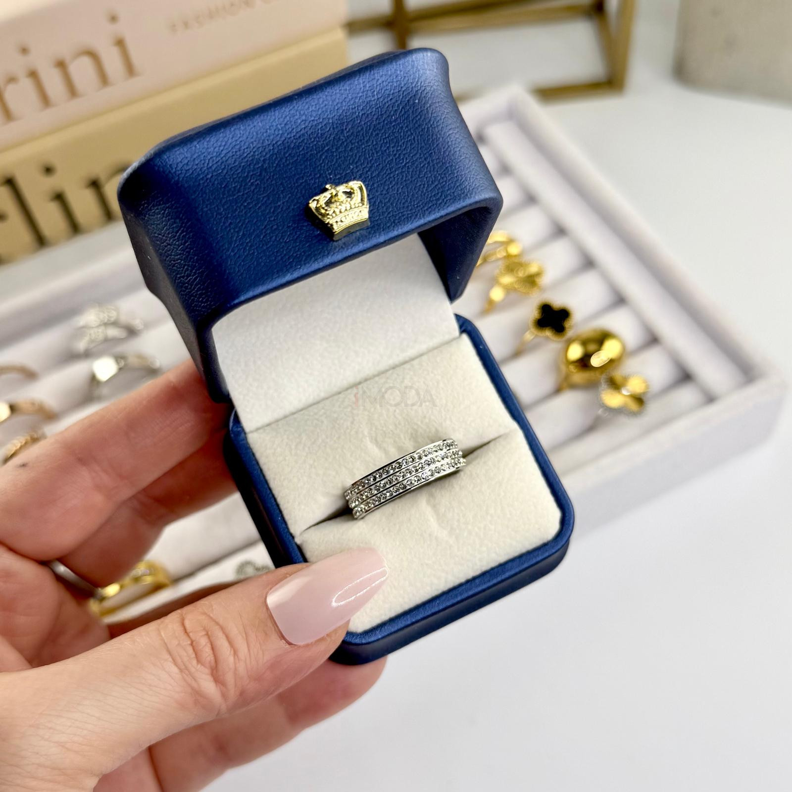 Dámsky oceľový prsteň-266187-33