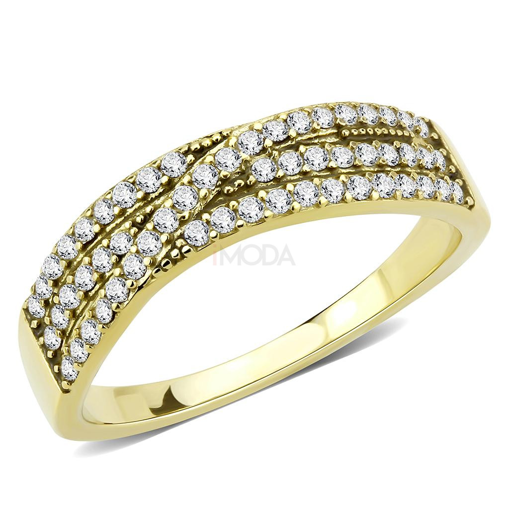 Dámsky oceľový prsteň pozlátený-315286-39