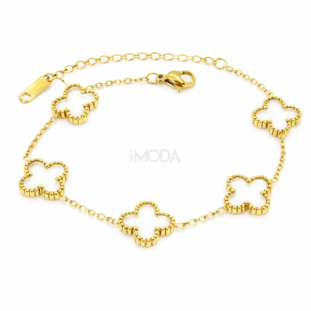 Dámsky oceľový náramok pozlátený Bianka-281884-33