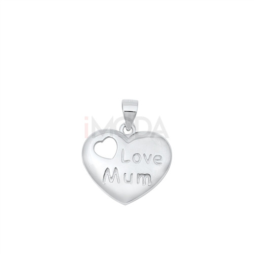 Striebroný prívesok Love mum-294395-31