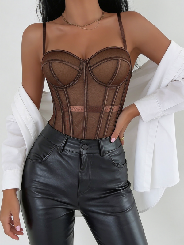 Čokoládovohnedý korzet-326094-32