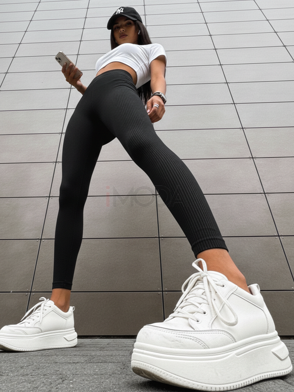 Čierne vrúbkované legíny-325503-31