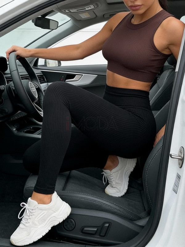 Čierne vrúbkované legíny-325068-31