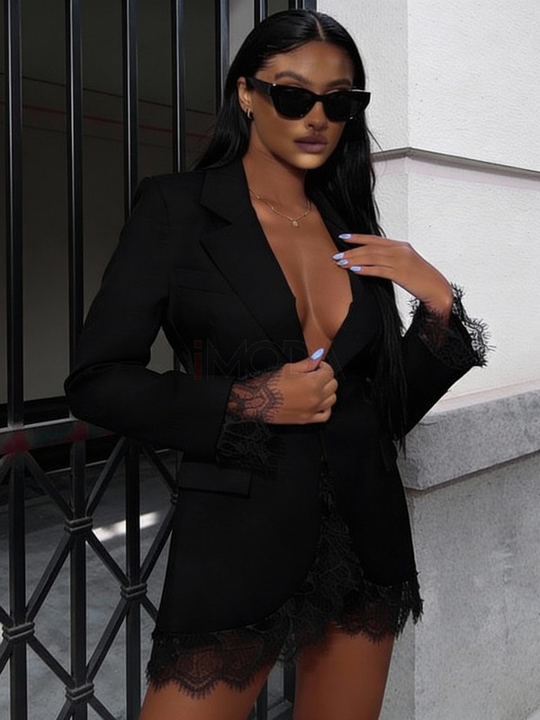 Čierne sako s čipkou-325511-33